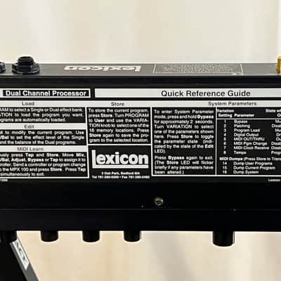 Lexicon MPX 100 Dual Channel Processor 1990s + PSU Bild 9