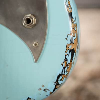 Novo Limited Serus J Electric Guitar - Daphne Blue over '64 3-Tone Burst with Gig Bag image 12