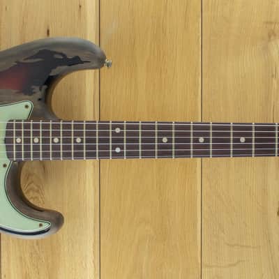 Fender Custom Shop Rory Gallagher Signature Strat Heavy Relic 3 Colour Sunburst R117534 image 2