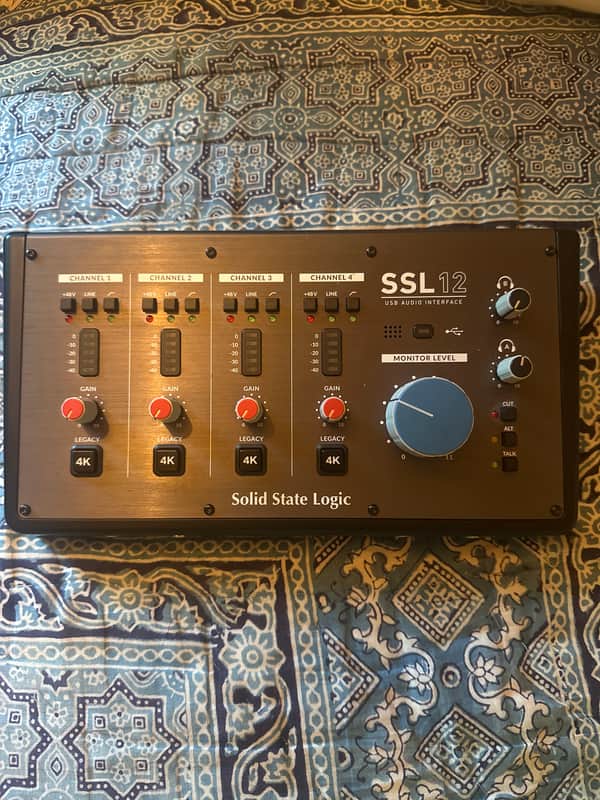 Solid State Logic SSL 12 12-Channel USB Audio Interface 2023 Black image 1