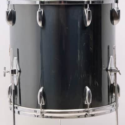 Gretsch 22/12/13/16" 70's Stop Sign Badge Drum Set - Black Mirror Chrome image 11