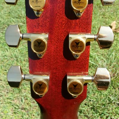 2009 Yairi WY-1 Bob Weir Model, Electric Acoustic Guitar with cutaway professional grade Natural+K Yairi Had Case plus more extras image 11