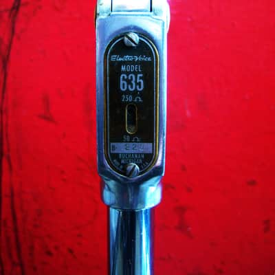 Vintage 1950's Electro-Voice 635 / 630 Omnidirectional Dynamic Microphone Dual Z w cable harp mic 641 image 6