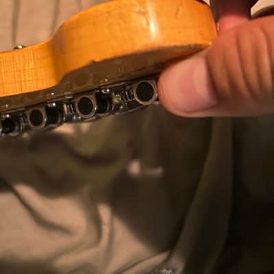 Vintage 1989 Squier ii one piece maple neck image 12