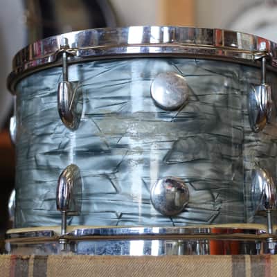 1950's Gretsch Progressive Jazz in Midnight Blue Pearl 14x20 14x14 8x12 image 12