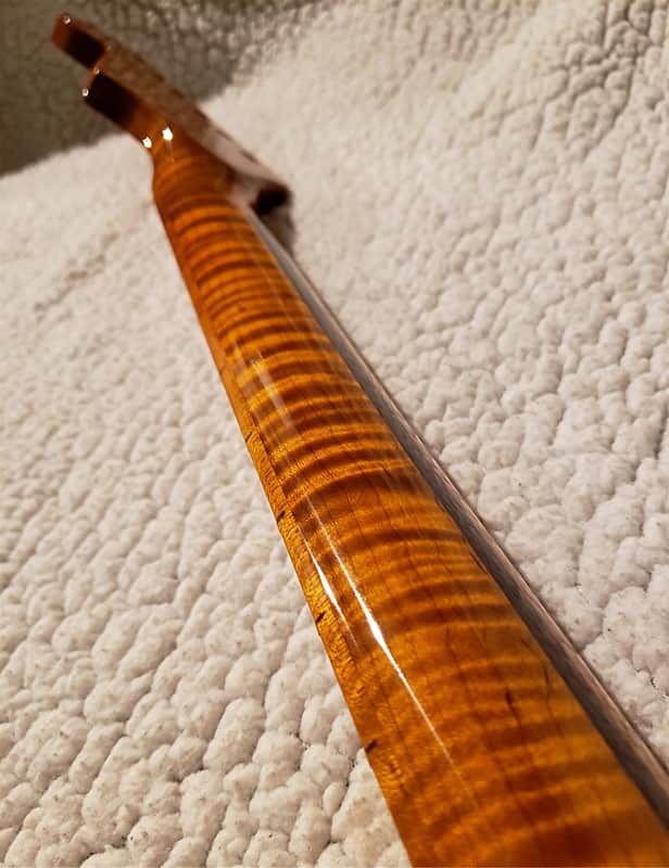 Stunning USA,Roasted Flame maple neck.Made for a Strat body # EMS-59. Make a fair offer. image 1