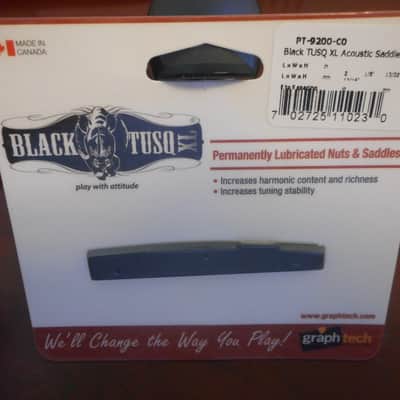 Graph Tech PS-9200-C0 Compensated Guitar Saddle, BLACK TUSQ XL