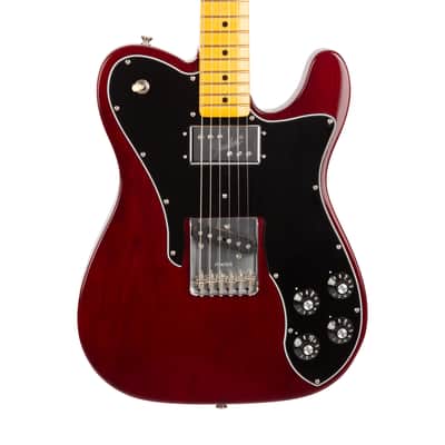 2022 Fender American Vintage II 77 Telecaster Custom Electric Guitar, Maple FB, Wine, VS22XXXX image 4
