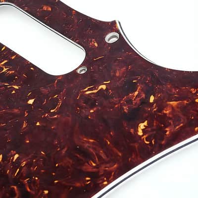 Electric Guitar Standard Stratocaster SSH Pickguard Start Pickguard Scratch Plate for Fender USA/Mexican Model Style 11-Hole (Dark Red Tortoise Shell) image 2