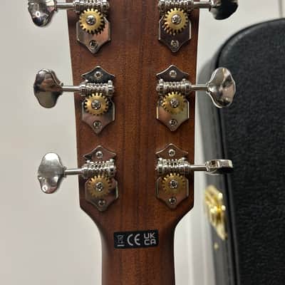 Fender Paramount PO-220E Acoustic Guitar Mahogany w/Electronics - Aged Cognac Burst image 6