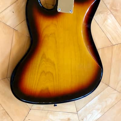 NEW Vintage VJ75 ReIssued Maple Fingerboard Bass Guitar ~ 5-String ~ Sunburst image 14