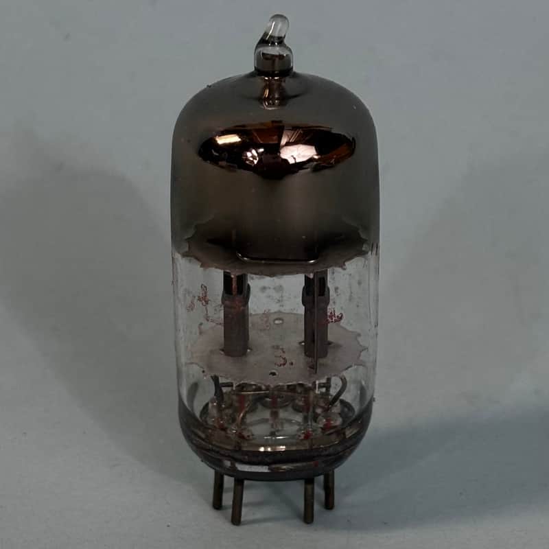 1957 General Electric 12AT7 ECC81 6679 Vintage Motorola Gray Plate D Getter!T406 image 1