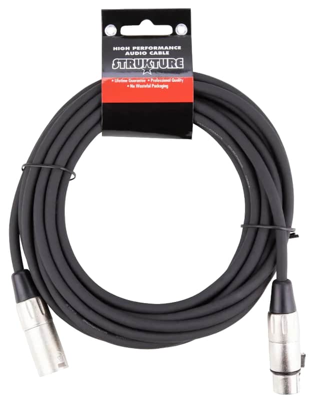 Strukture SMC20 XLR Male to Female Mic Cable - 20' 2010s - Black image 1