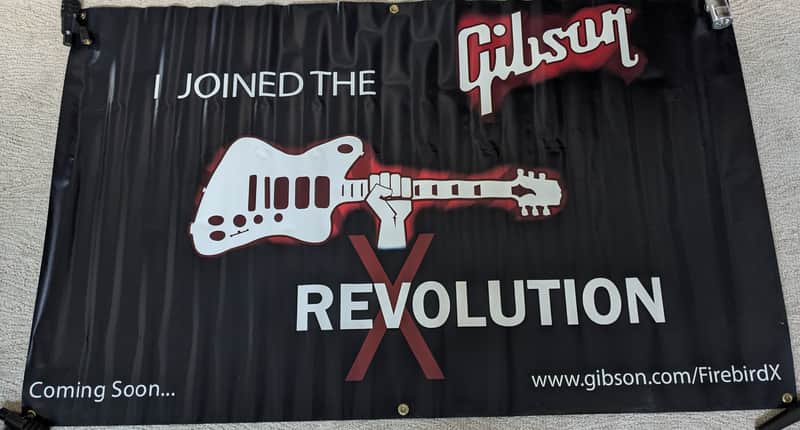 Gibson RARE Firebird X Advertisement OBO 2010-2011 image 1