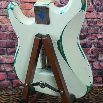 Gaylord Guitars Custom Shop Hummer 2026 - Snow White over Green Machine Metallic image 6