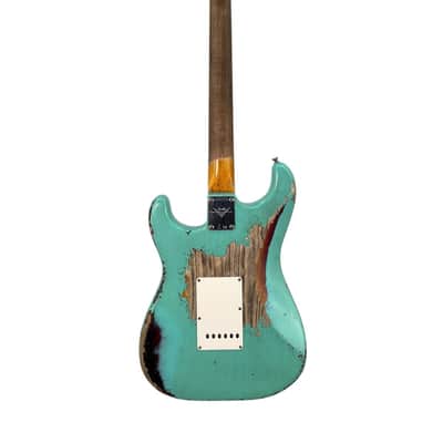 Fender Custom Shop Time Machine '63 Strat - Super Heavy Relic in Super Faded Aged Seafoam Green Over 3-Tone Sunburst image 5