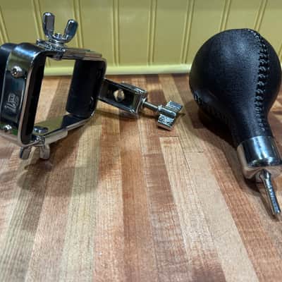 Latin Percussion LP281F Fusheki Foot Shaker Pedal Bracket with Maraca 2010s - Black/Chrome image 2