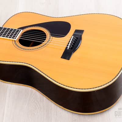 1977 Yamaha L-10 Vintage Dreadnought Acoustic Guitar, Spruce & Rosewood w/ Case & Hangtag, Japan image 11