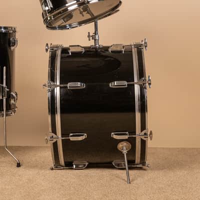 Vintage Rogers R-380 "Double Soul" Jet Black Drum Set image 8