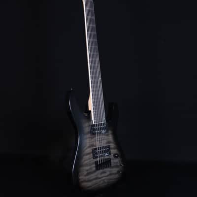 Jackson JS Dinky Arch Top JS22Q-7 DKA HT, Amaranth FB, Transparent Black Burst image 8