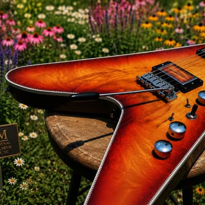 O'VADKA FLYING V 1993  with Stratocaster sound and feel. Only one. Incredible sound. Museum specimen guitar. image 3