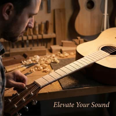 Electric Guitar Neck 24.75" Maple Wood Fingerboard 24 Fret Reverse Headstock - Pre-Grooved Durable Mastil de Guitarra Electrica for DIY Replacement and Baritone SG image 6