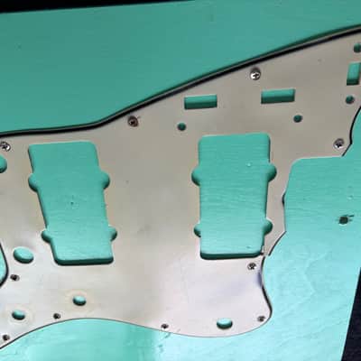Fender Jazzmaster green nitrate pickguard-real deal! Early 60s image 2