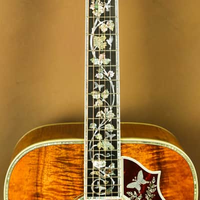Gibson Master Museum Hummingbird Koa Ren Ferguson Custom Acoustic Guitar image 6