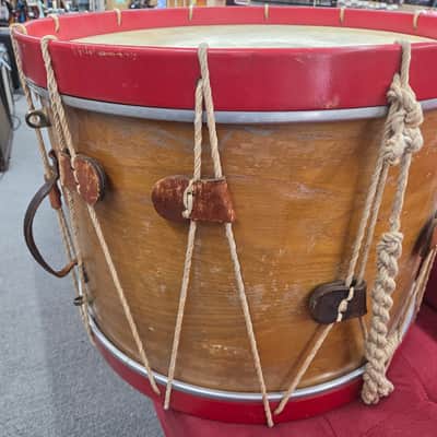 Cooperman Civil War Style Feild Bass Drum 24x16 - Natural/Red image 8