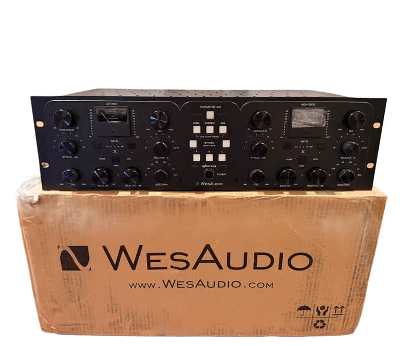 WesAudio ngBusComp Stereo Bus Compressor with Digital Recall 2020 - Black image 1