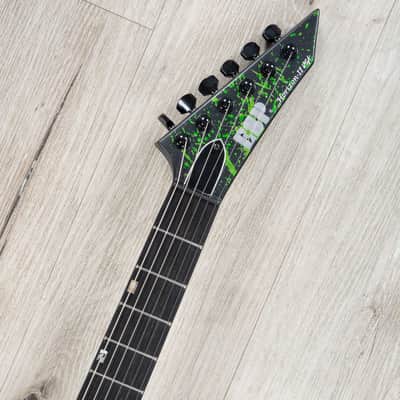 ESP USA Horizon-II Guitar, Ebony Fretboard, EMG 81X / 85X Pickups, Alien Blood Splatter image 8