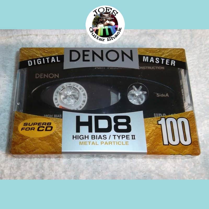 1-Denon HD8-100 Digital Master Metal Particle Made in Japan CR02 High Position Cassette Tape New Sealed NOS - Will Combine Shipping image 1