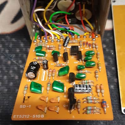 Boss SD-1 Super OverDrive (Black Label) JAN 1983 MIJ JRC 4558DD Op Amp image 4