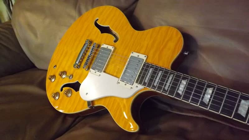 Samick Greg Bennett Royale RL3 Amber Flame w/Hard Case - | Reverb