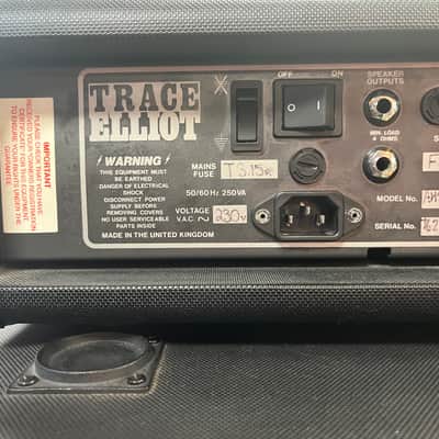 Trace Elliot AH2007S Amp Head-2103X 210 Speaker Cab-1153T 115 Speaker Cab SMX Dual Compressor Complete Vintage Stack 1996 - Black image 13