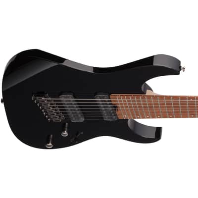 Ibanez RGMS8BK RG Multi Scale 8-string Guitar - Black image 5