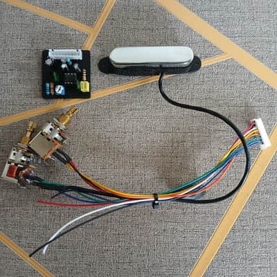 Veyz Sustainer Pickup - Telecaster Neck Design | Hosco Japan Push - Push Potentiometer & Tone Capacitor Included | Not a Sustainiac Stealth Pro Nor Fernandes Sustainer  | image 1