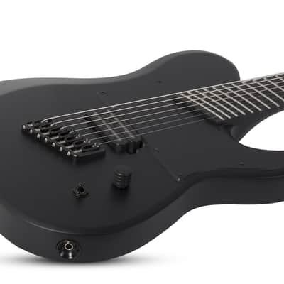 Schecter PT-7 Electric Guitar. MS Black Ops Satin Black Open Pore image 12