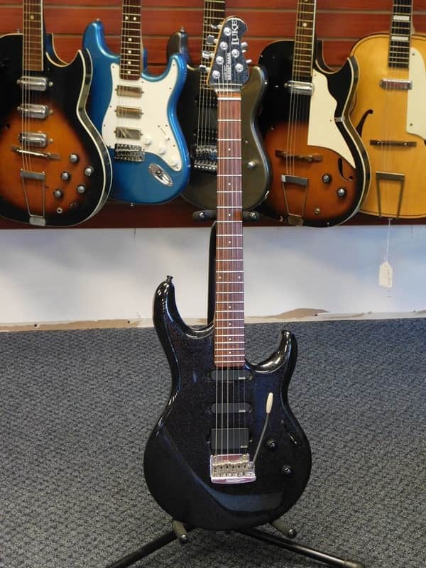 Ernie Ball Music Man Luke II 2000 Black Sparkle | Reverb