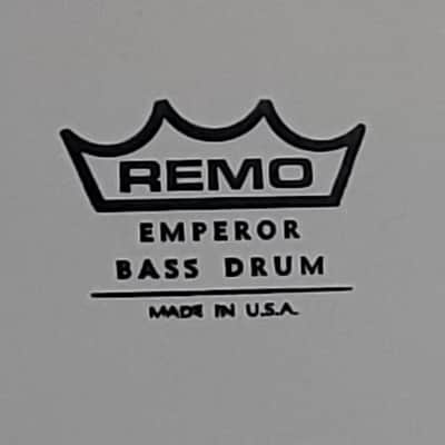 *** JACKPOT! 3x REMO 24" 1960s 1970s 1980s NEW BASS DRUM HEADS (Three) WHITE COATED NOS UNSOLD VINTAGE DEALER Stock! * DIPLOMAT & AMBASSADOR & EMPEROR! image 5