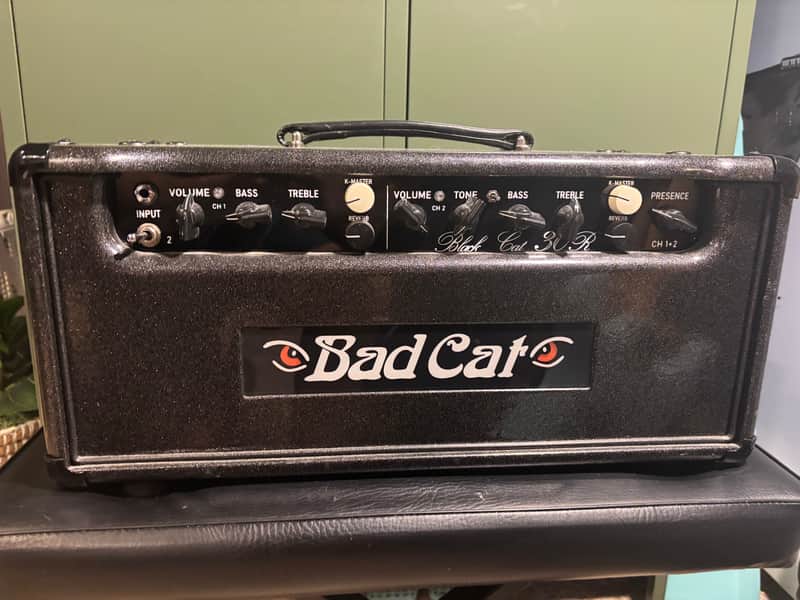Bad Cat Black Cat 30R Hand Wired Legacy Series 30-Watt Guitar Amp Head with Reverb 2010s - Black image 1