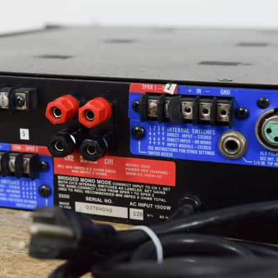 QSC 3500 2 Channel Power Amp (church owned) CG00GTE Bild 7