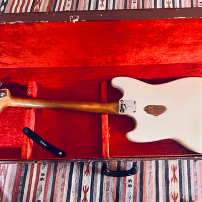 Fender Mustang Bass 1966, Olympic White w/ OHC image 5