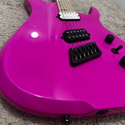UPGRADED Ormsby HypeGTR 2018 Magenta GTR Hype 6 Multiscale Electric Guitar w/ Hard Case image 4