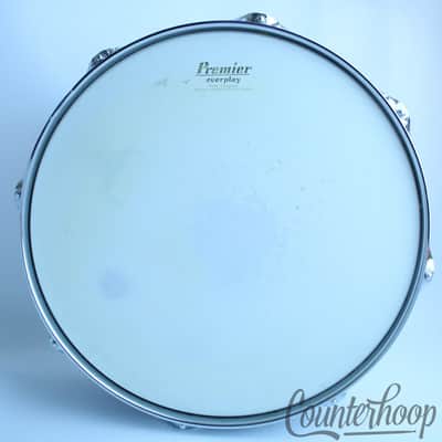 *Premier 14"x5.5" Chrome Steel Snare Drum England UK 8-Lug Vintage 70s OG EXC* image 7