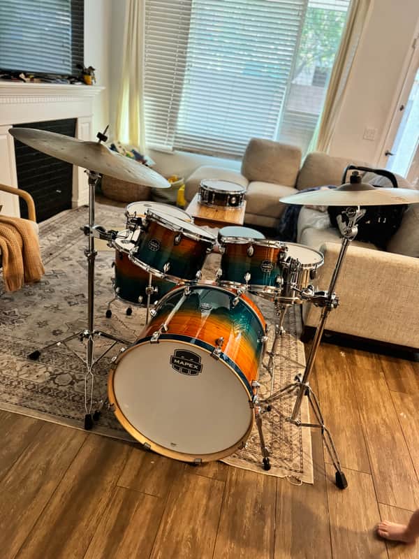 Mapex Armory Studioease Fast Tom 6-piece Shell Pack - Ocean Sunset, Sweetwater Exclusive