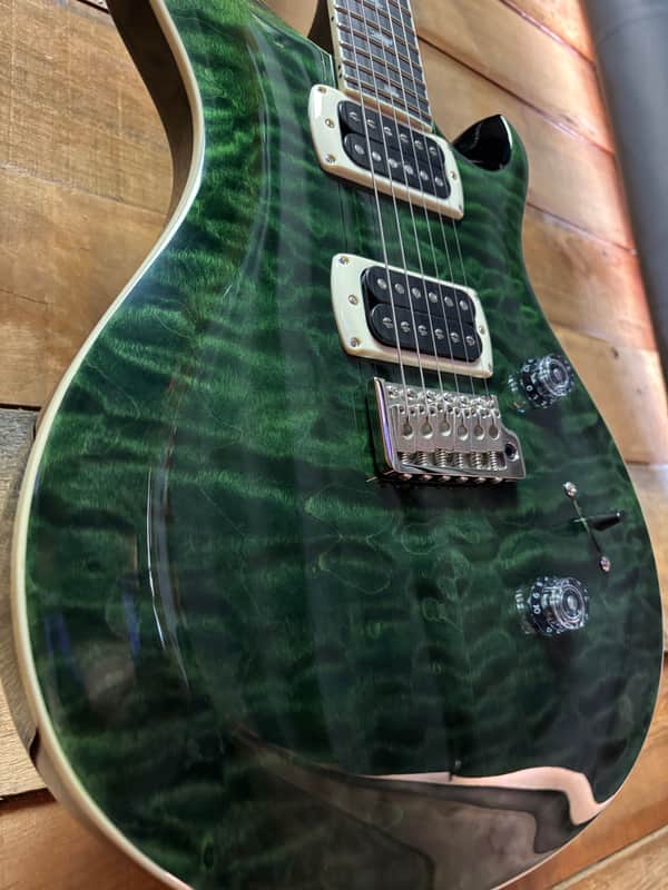 PRS SE Custom 24 Quilt Teal Black w/bag image 1