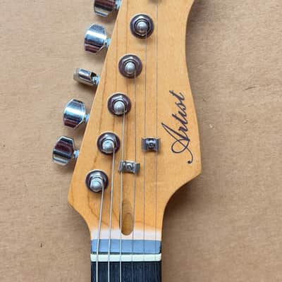 Artist Strat-Style Electric Guitar HSS Black – Used – Fully Functional, Noiseless Electronics image 2