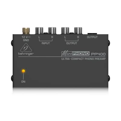 Behringer Microphono PP400 Ultra-Compact Phono Preamp, 50W Output Impedance, RIAA Frequency Response image 10