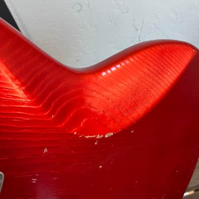 Playing demo link in Description!! Novo Serus J nucleus electric guitar Candy apple red with original case image 20